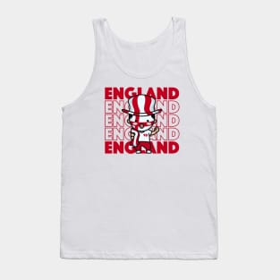 England Football Fan // Kawaii Cute English Soccer Supporter Tank Top